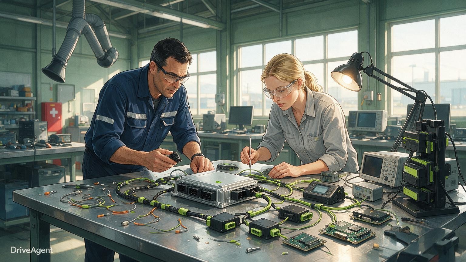 Concept illustration for: Volkswagen weighs extending its Xpeng-developed China Electronic Architecture to European models
