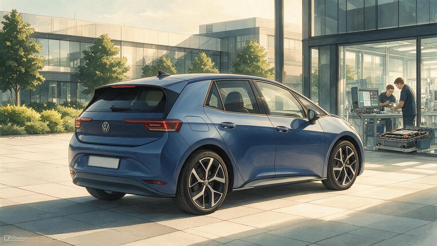 DriveAgent illustration of the Volkswagen ID.3 Neo
