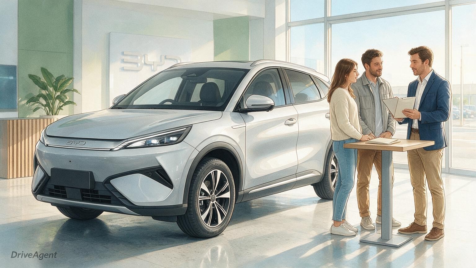 DriveAgent illustration of the BYD ATTO 3