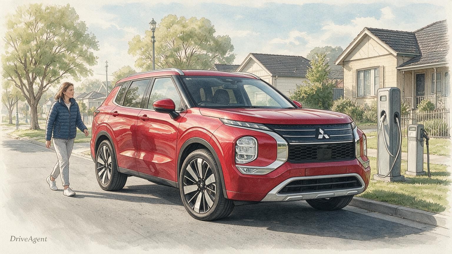 DriveAgent illustration of the Mitsubishi Outlander PHEV Exceed