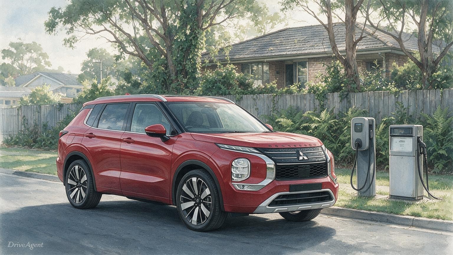 DriveAgent illustration of the Mitsubishi Outlander PHEV Exceed