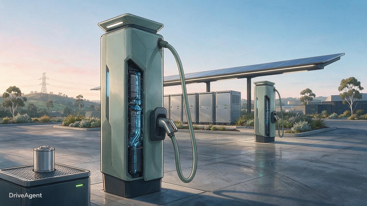 Concept illustration for: Chery announces 1.44MW Volt-dragon charging system with 500km in five minutes claim