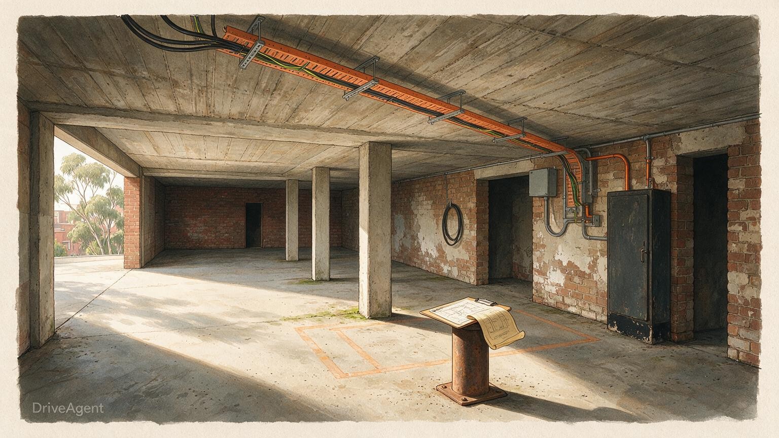 Concept illustration for: EV chargers and electrification stall in Victorian apartments as owners face costs and strata rules