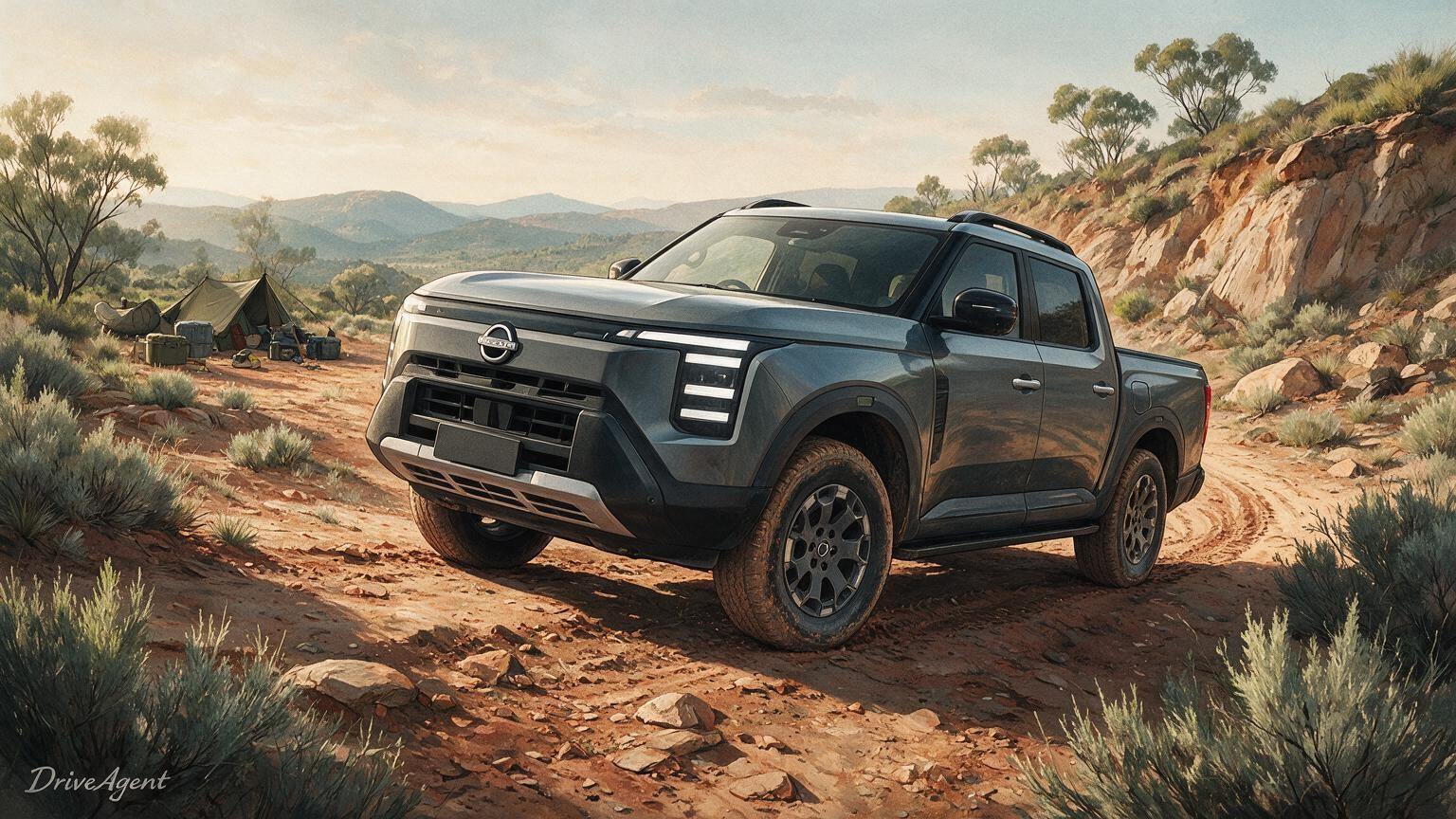 DriveAgent illustration of the Nissan Navara Pro PHEV