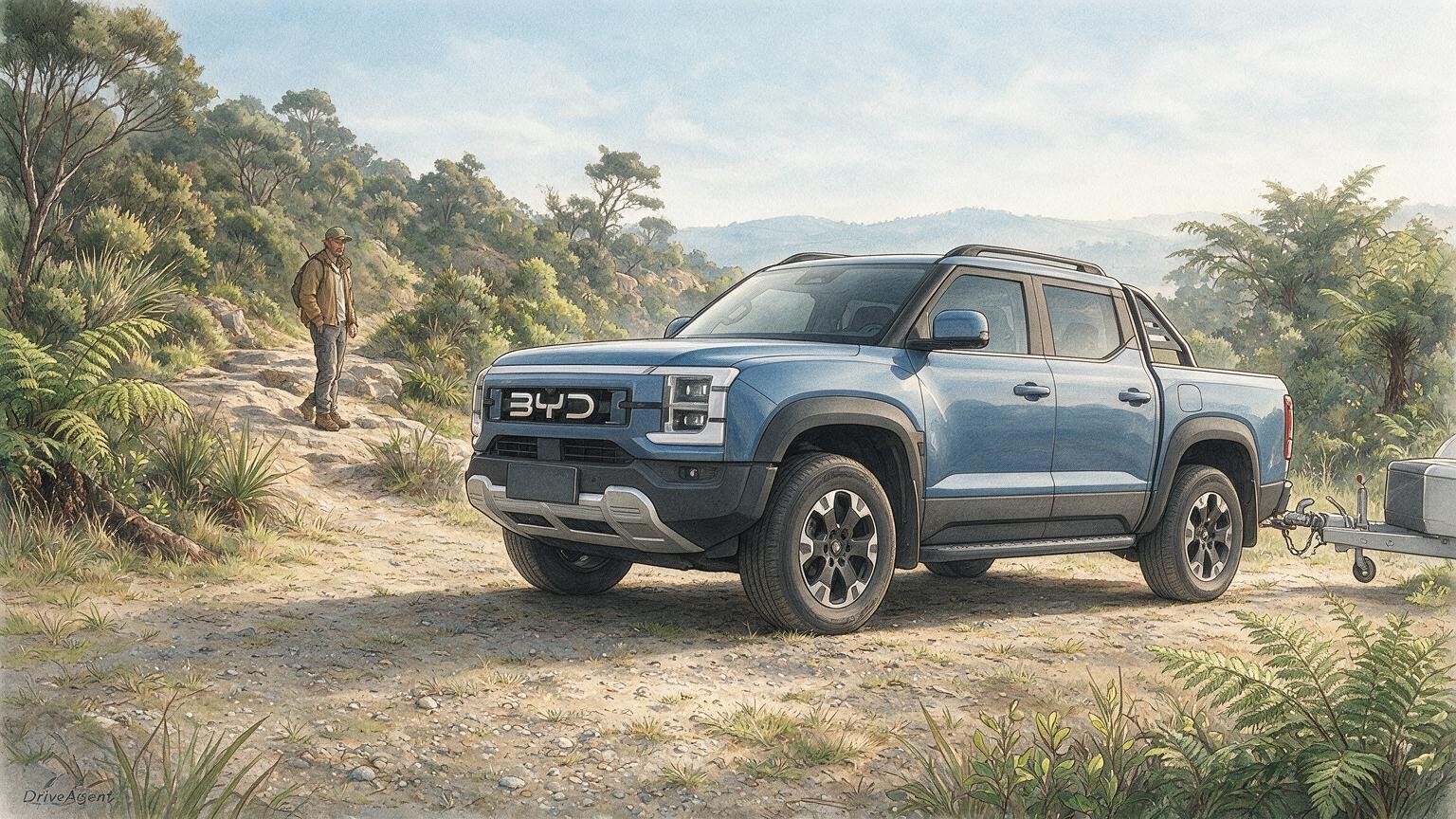 DriveAgent illustration of the BYD Shark 6 Performance