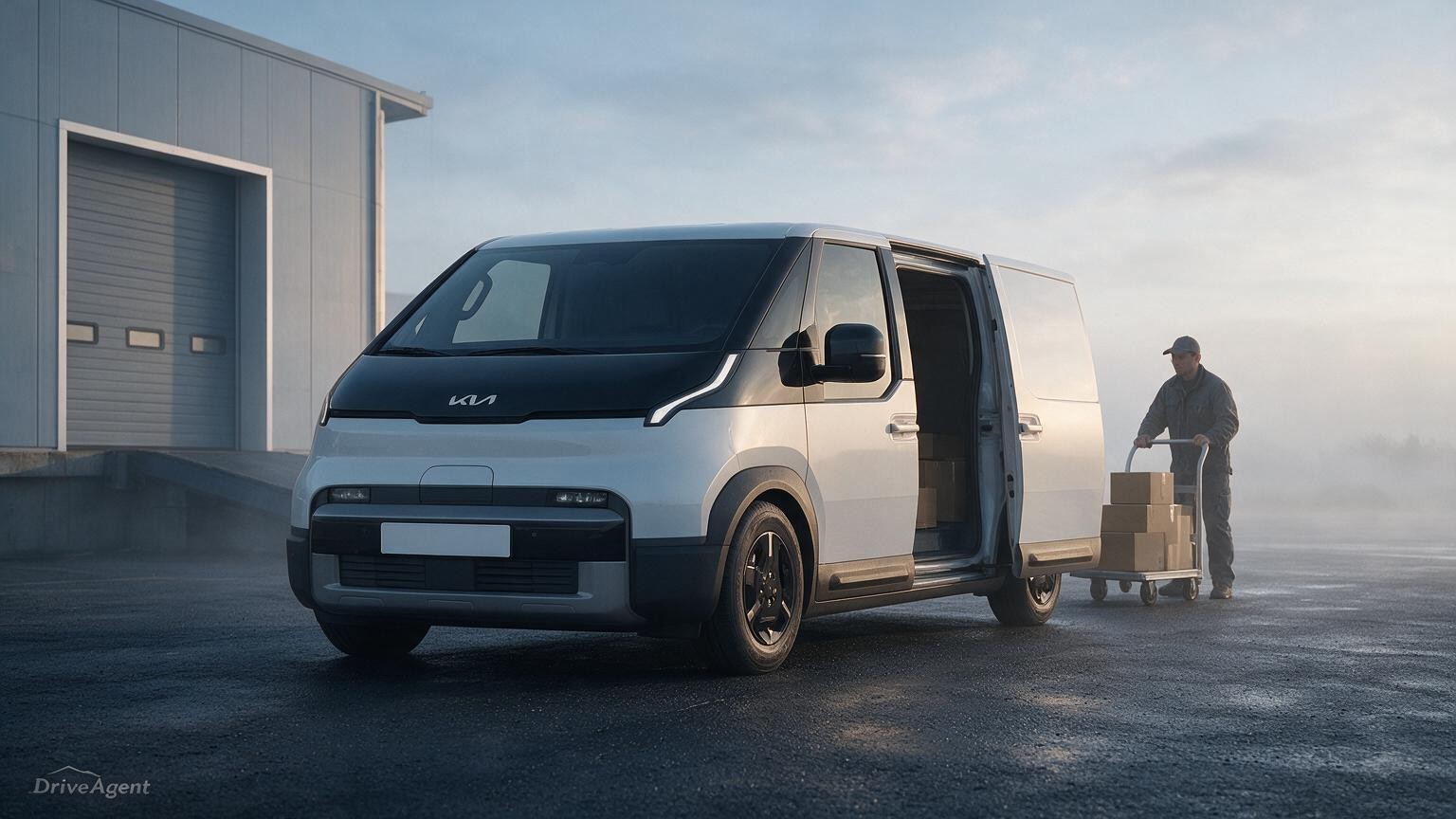 DriveAgent illustration of the Kia PV5