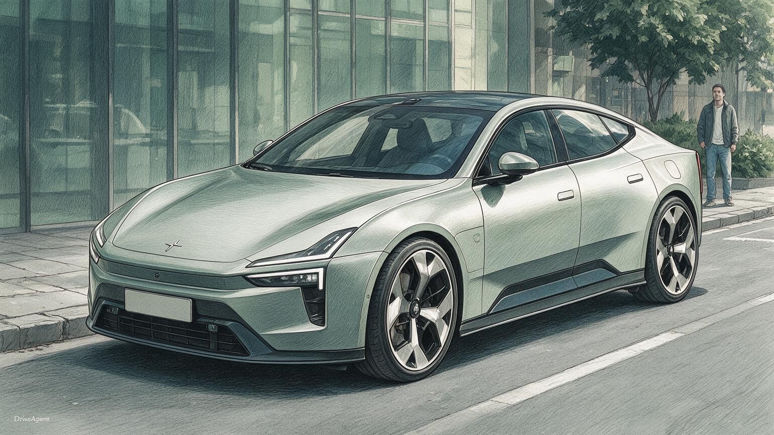 DriveAgent illustration of the Polestar 2