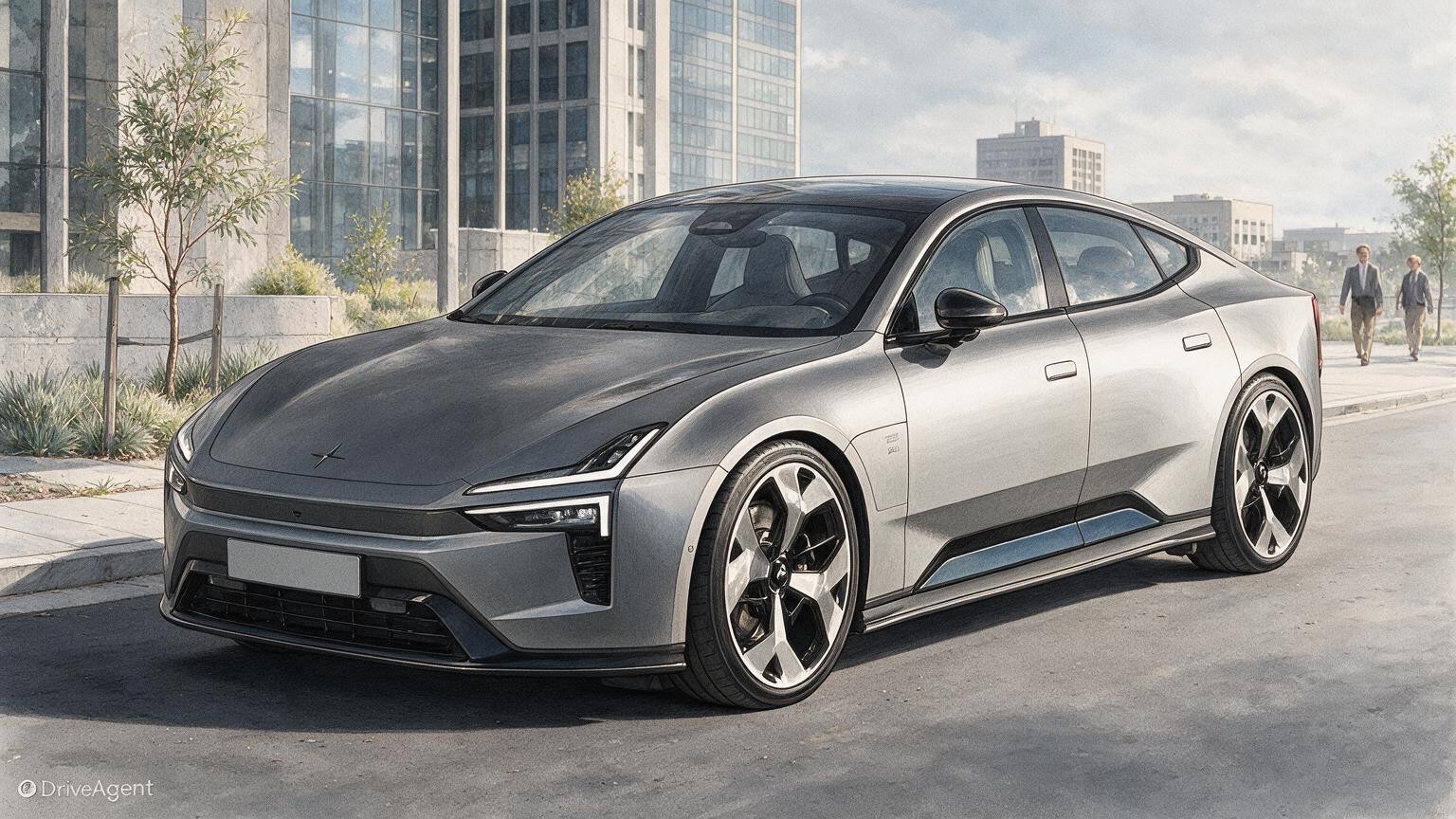 DriveAgent illustration of the Polestar 2