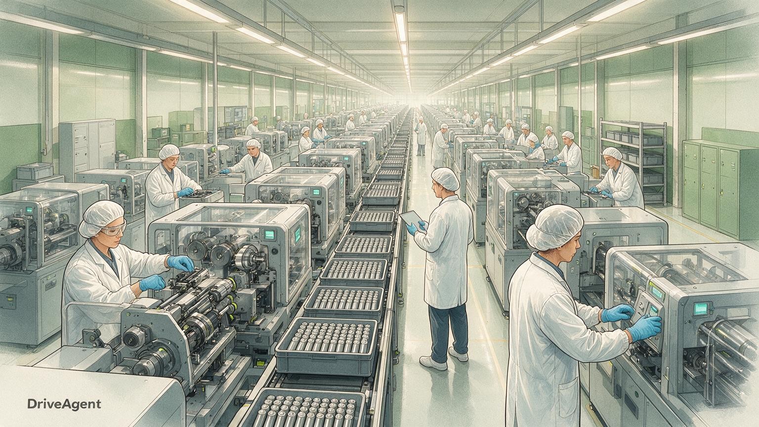Concept illustration for: BYD claims 1.02 million employees as chairman credits vertical integration amid rising overseas sales