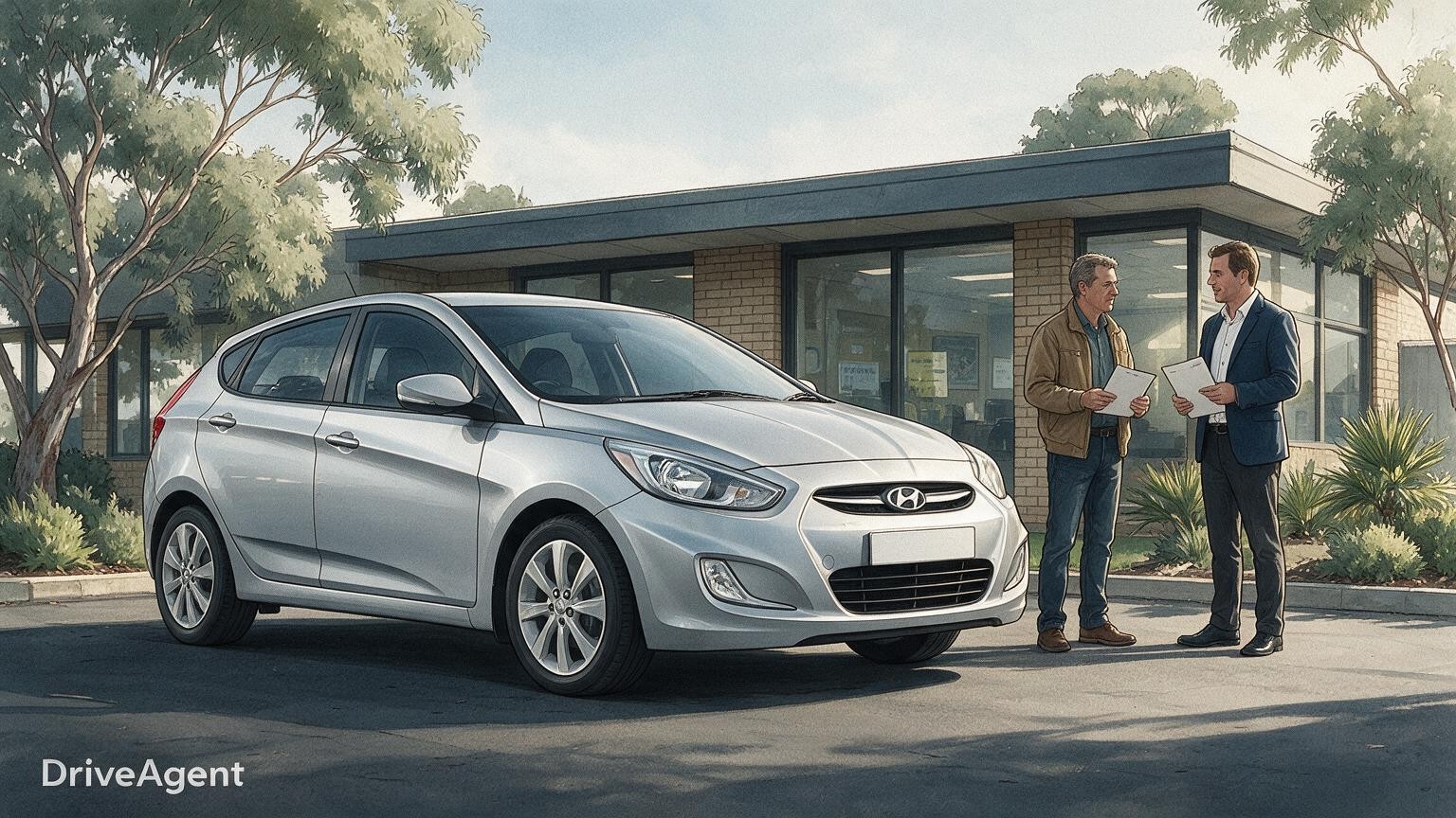 DriveAgent illustration of the Hyundai Accent