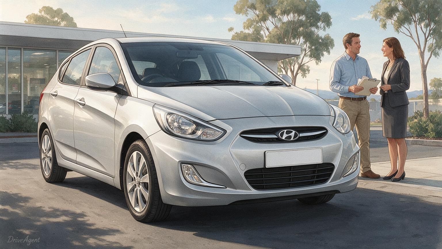DriveAgent illustration of the Hyundai Accent