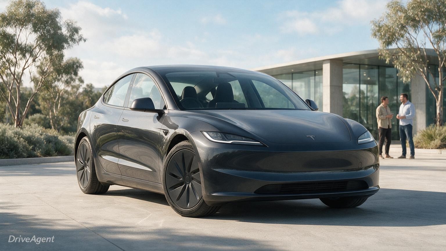 DriveAgent illustration of the Tesla Model 3 RWD