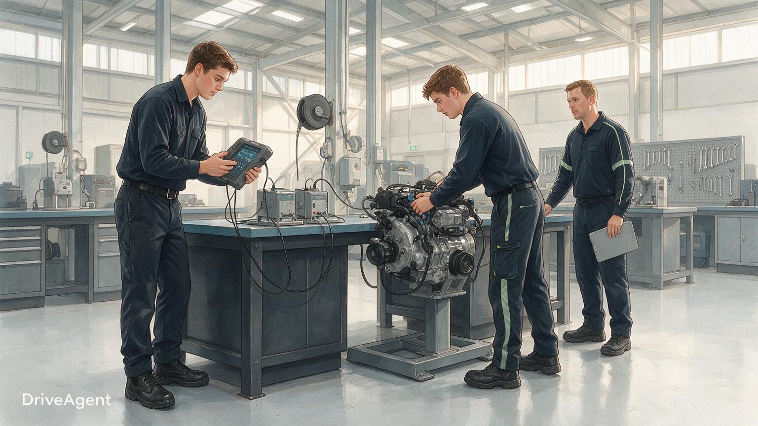Concept illustration for: Hino Australia adds apprentice category to national technician contest with wildcard entry to 2027 final