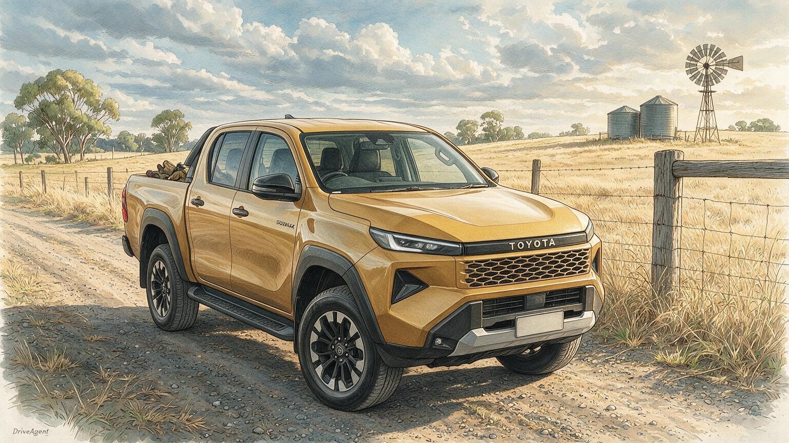 DriveAgent illustration of the Toyota HiLux