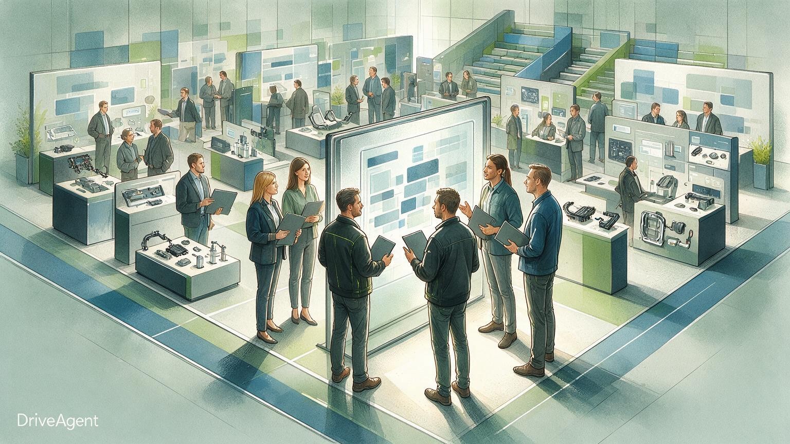 Concept illustration for: Volkswagen Group pulls engineers and buyers together earlier to cut development time and cost