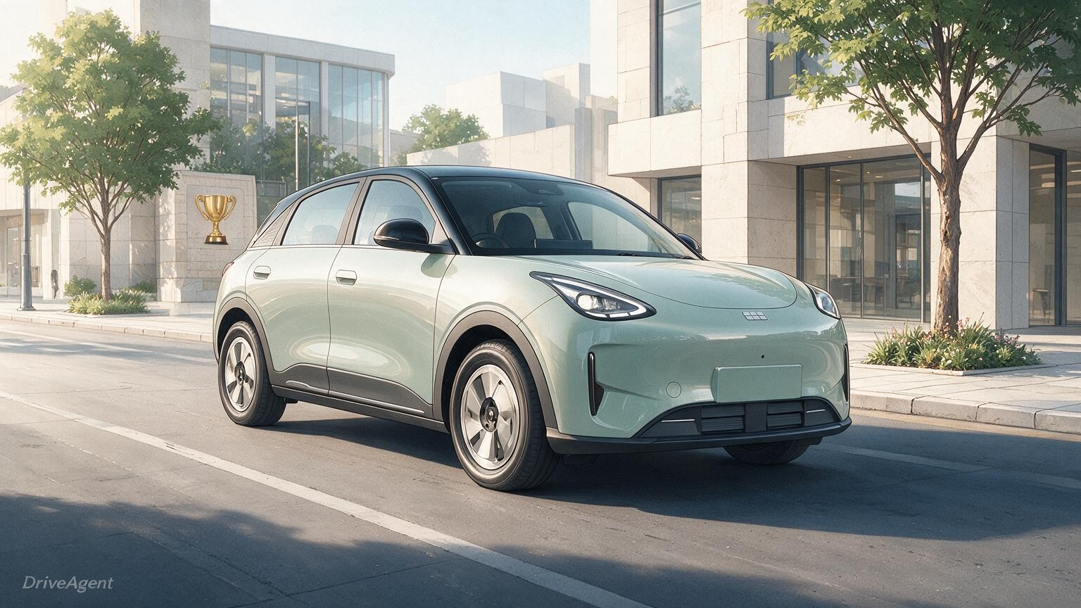 DriveAgent illustration of the Geely EX2