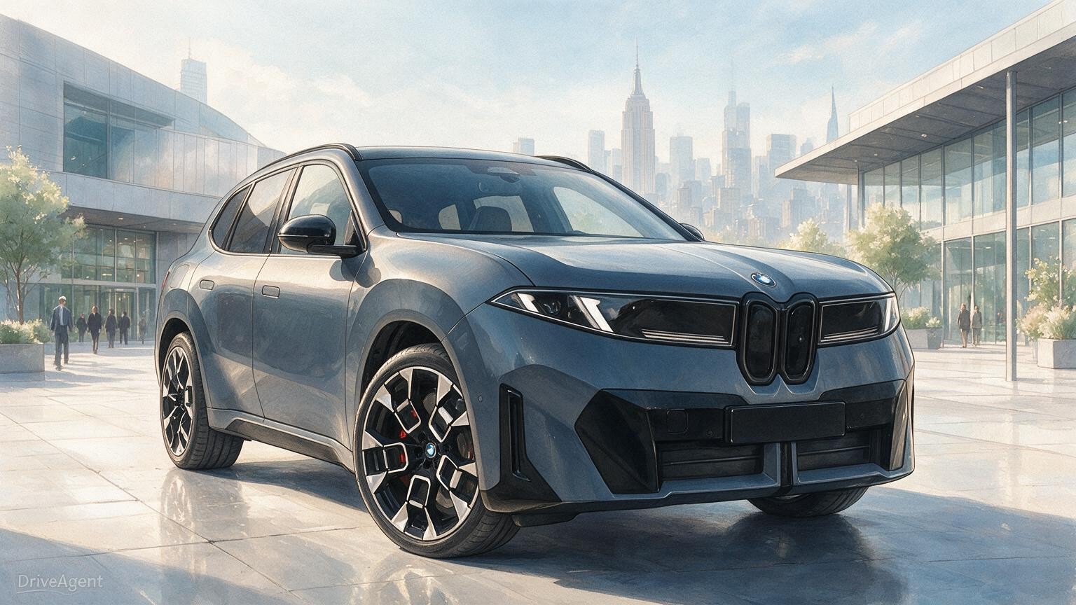 DriveAgent illustration of the BMW iX3