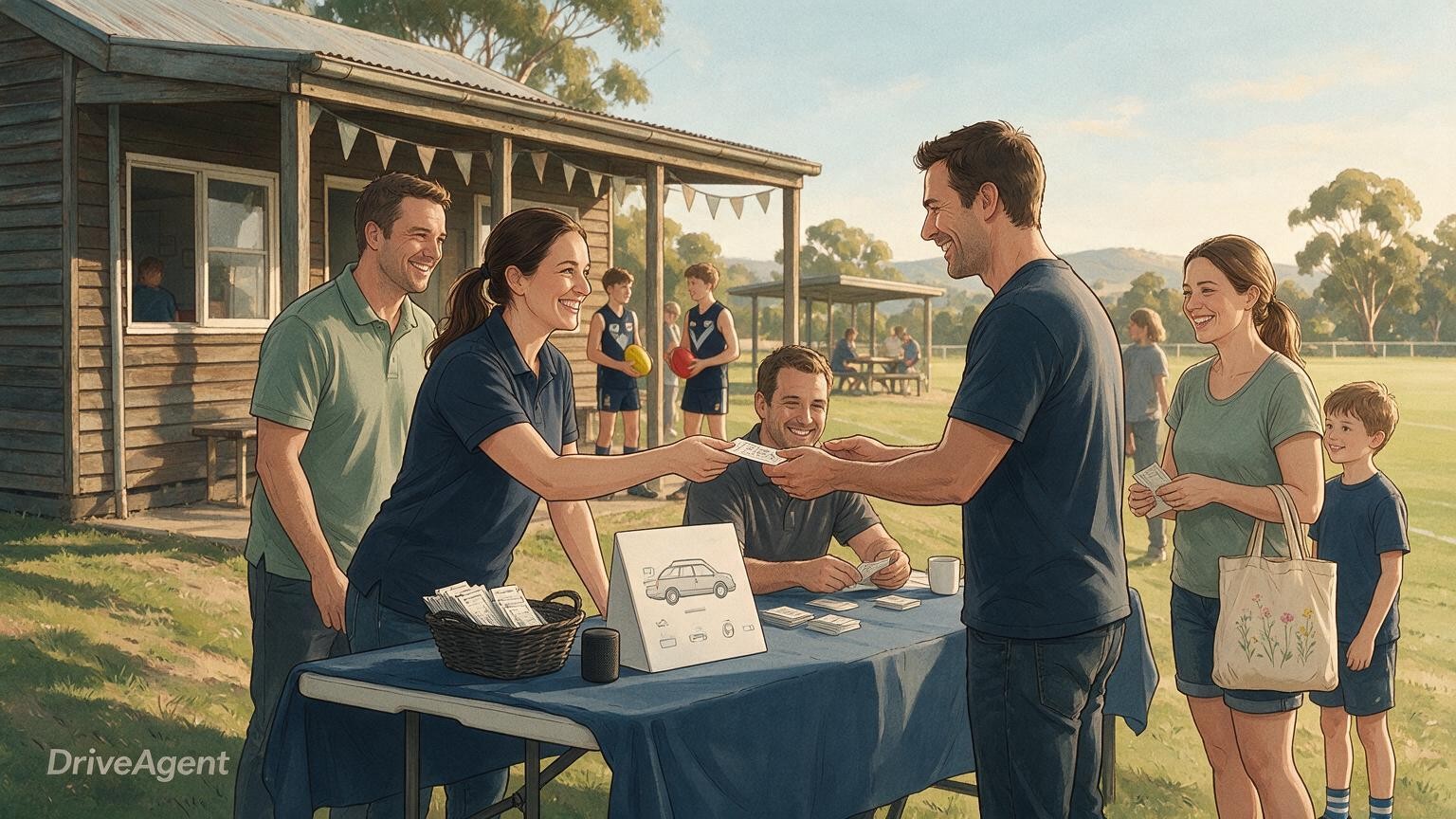 Concept illustration for: Toyota Good for Footy Raffle offers community clubs more than $250,000 in prizes, ntjfa.com.au reports