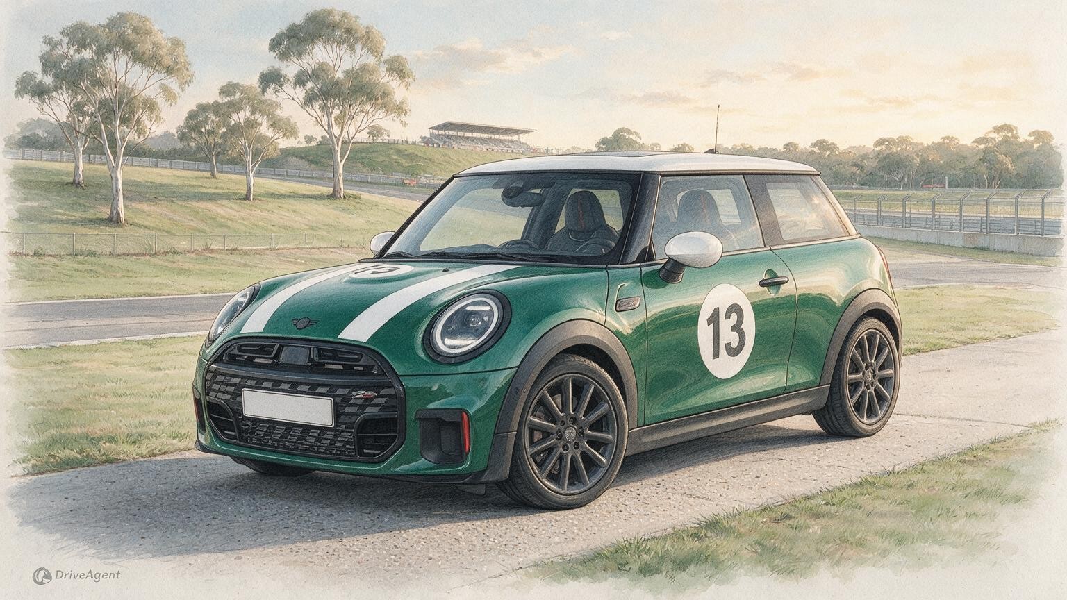 DriveAgent illustration of the MINI Lucky 13 Edition