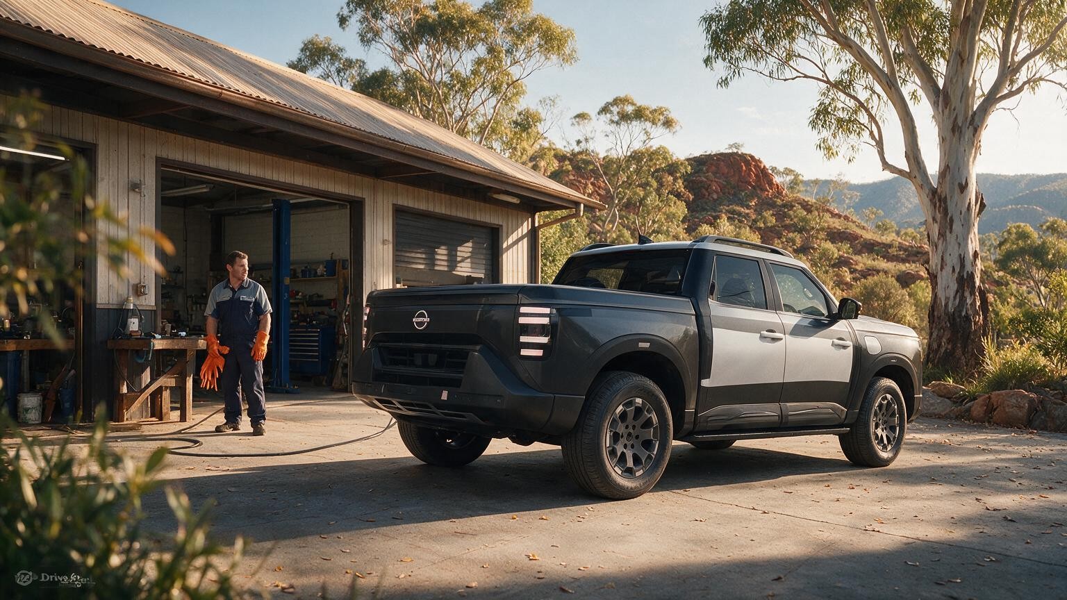 DriveAgent illustration of the Nissan Navara Pro PHEV