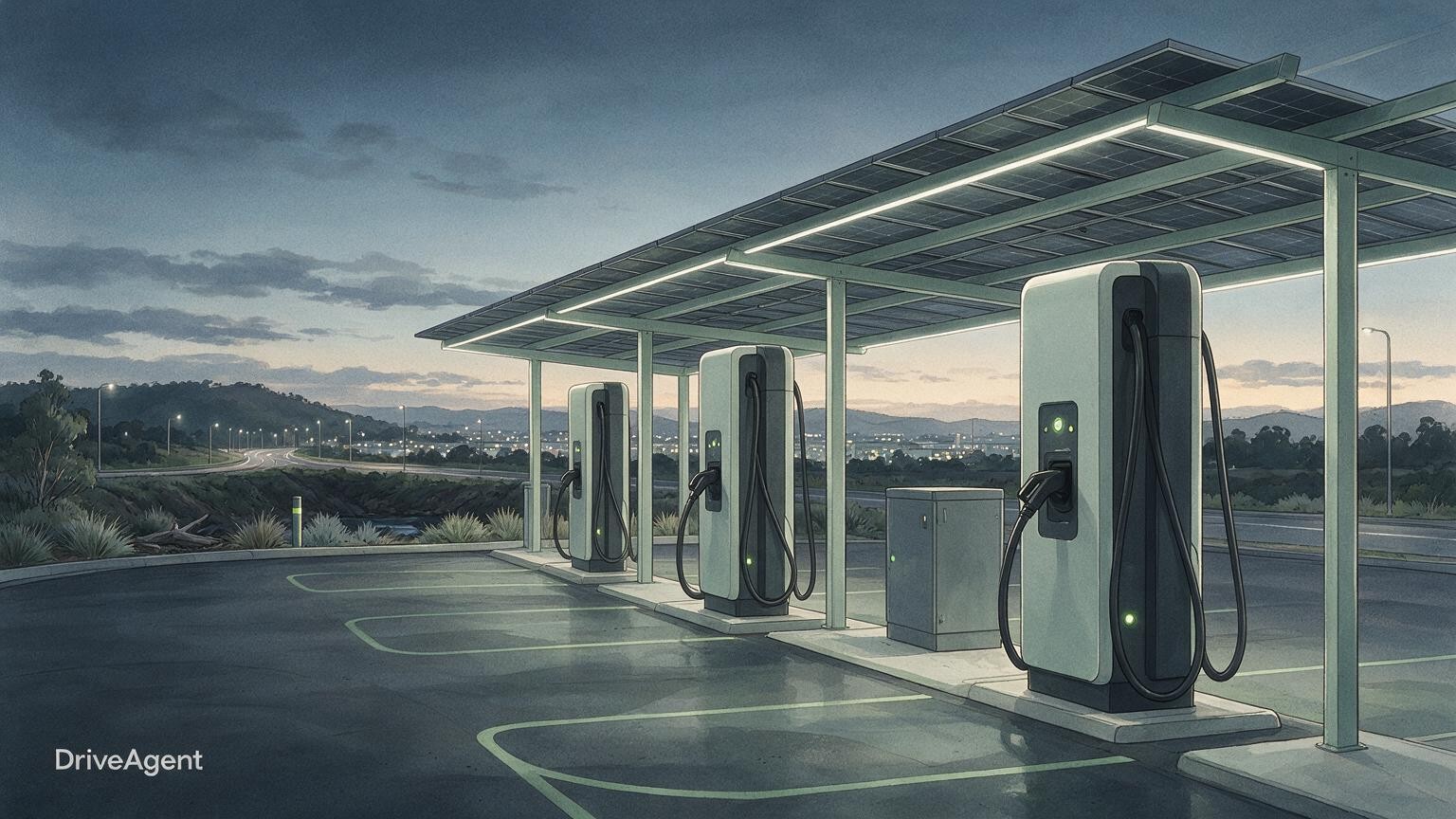 Concept illustration for: Electric Vehicle Council to lead $1.43 million National EV Charging Roadmap due mid-2027