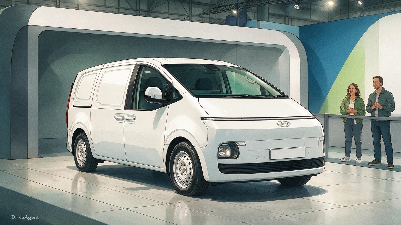 DriveAgent illustration of the Hyundai Staria Load Electric