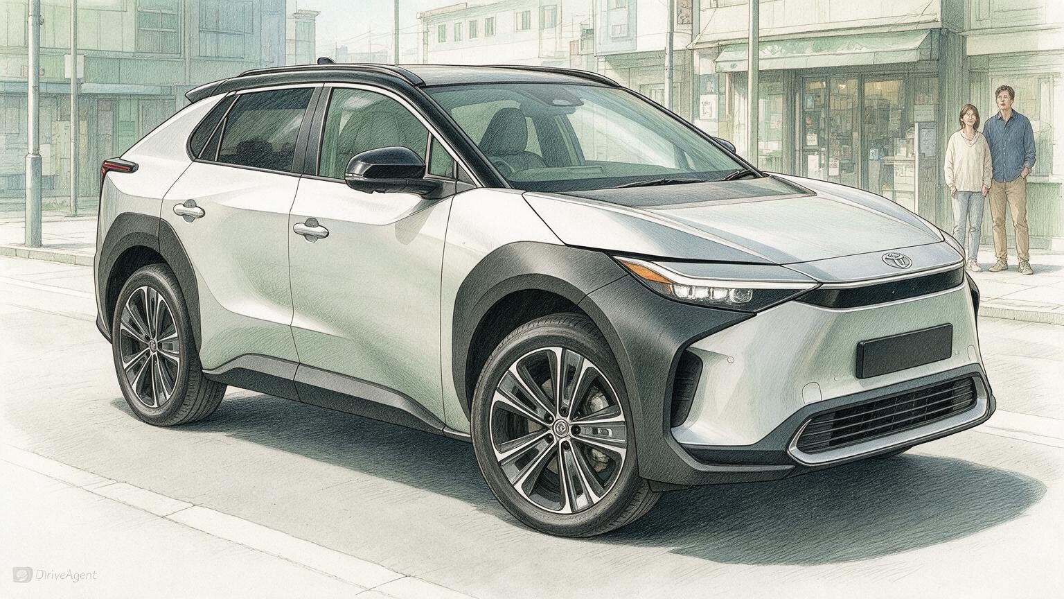 DriveAgent illustration of the Toyota bZ4X