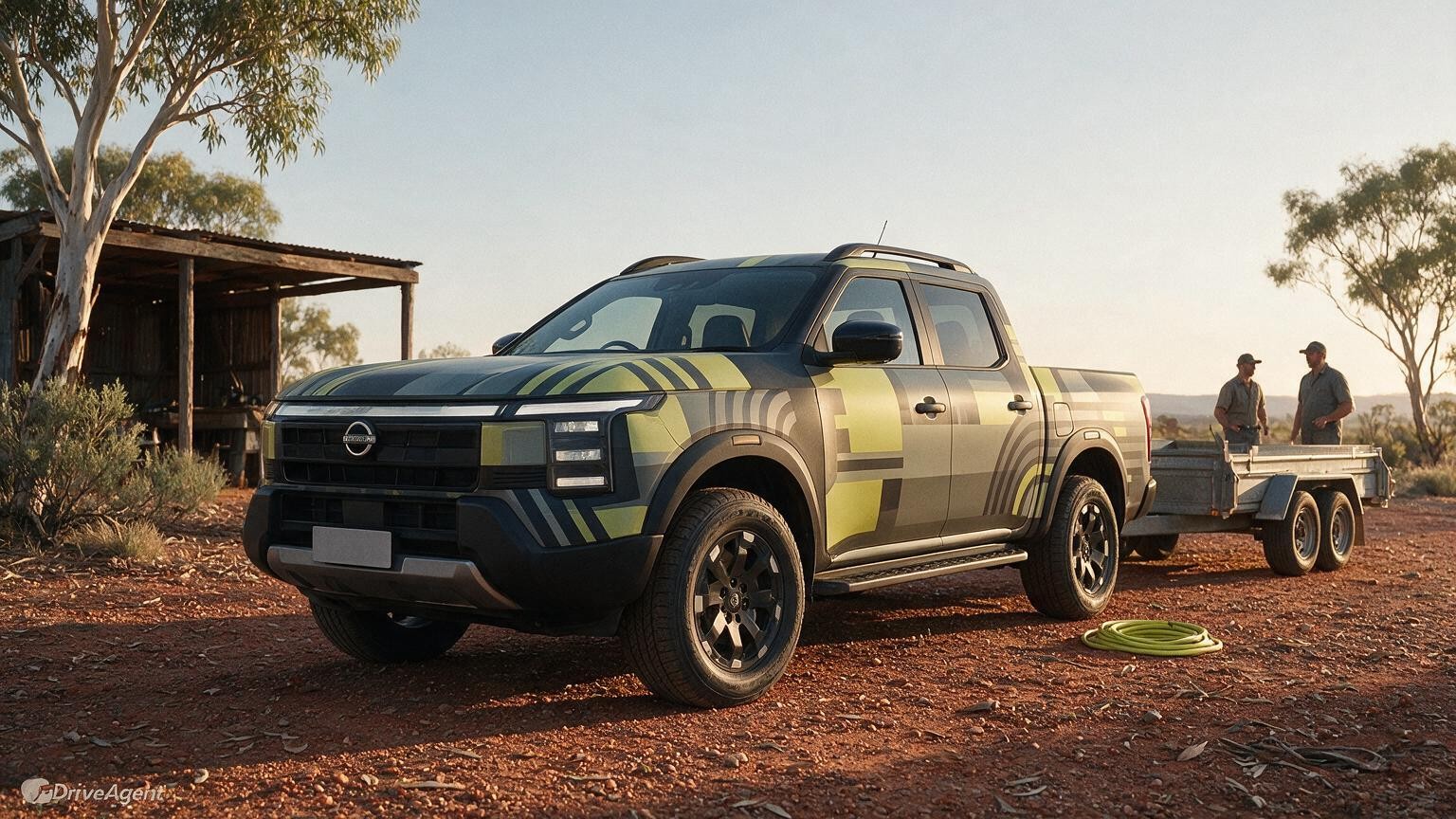 DriveAgent illustration of the Nissan Navara Pro PHEV