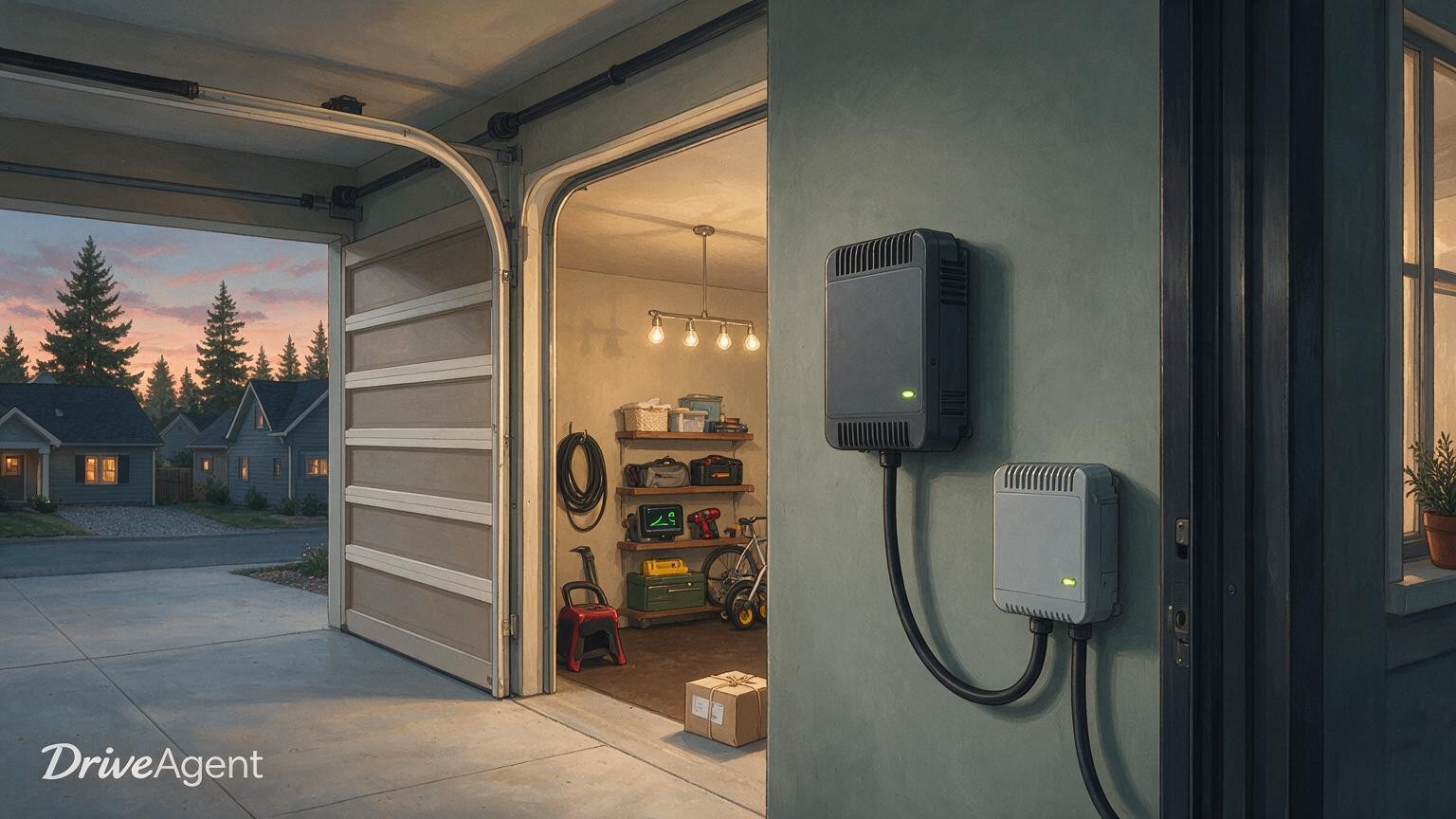 Concept illustration for: Ford says US-bound Fathom EV will integrate home backup inverter, cutting bidirectional power costs