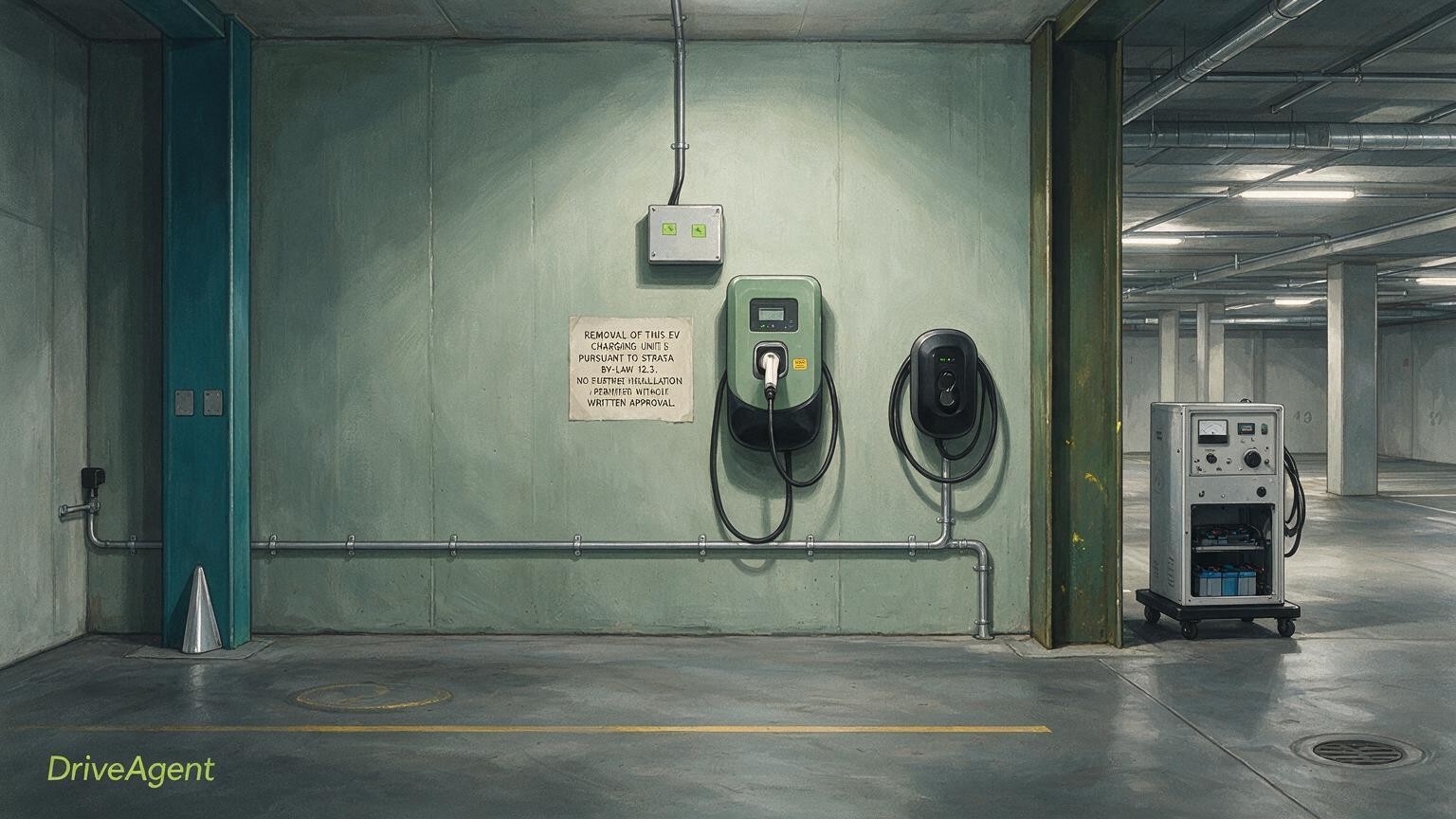 Concept illustration for: NSW 'right to charge' bill moves closer to law for apartment EV chargers