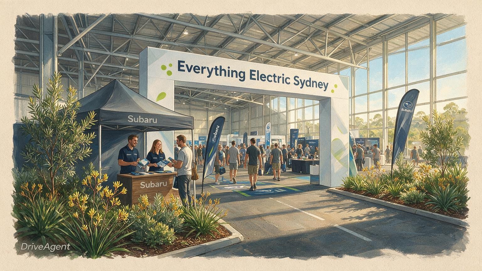 Concept illustration for: Subaru shows three electric SUVs at Everything Electric Sydney