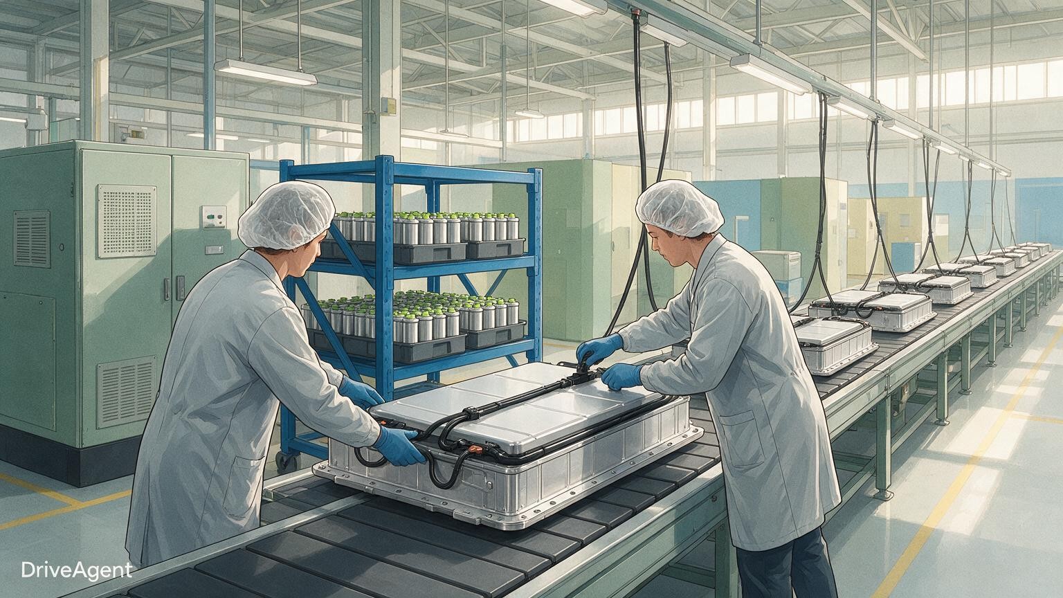 Concept illustration for: GAC battery arm Inpow starts production at new Thailand plant