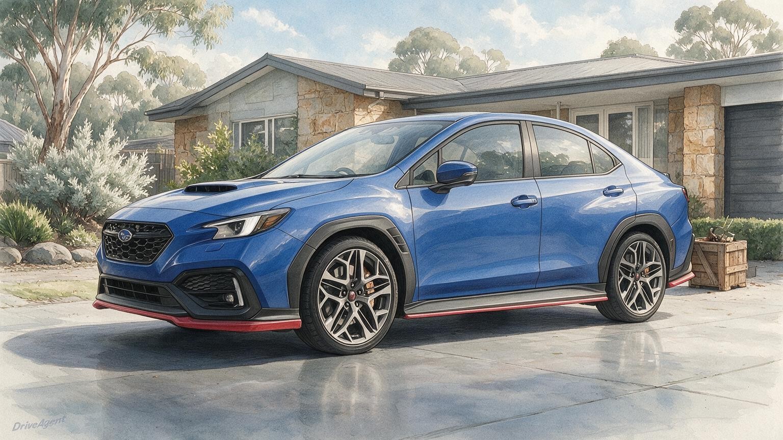 DriveAgent illustration of the Subaru WRX
