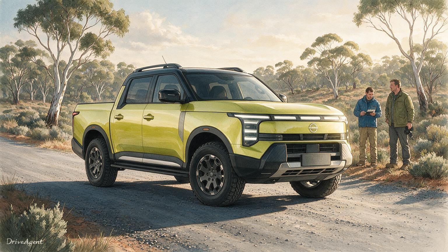 DriveAgent illustration of the Nissan Navara Pro PHEV