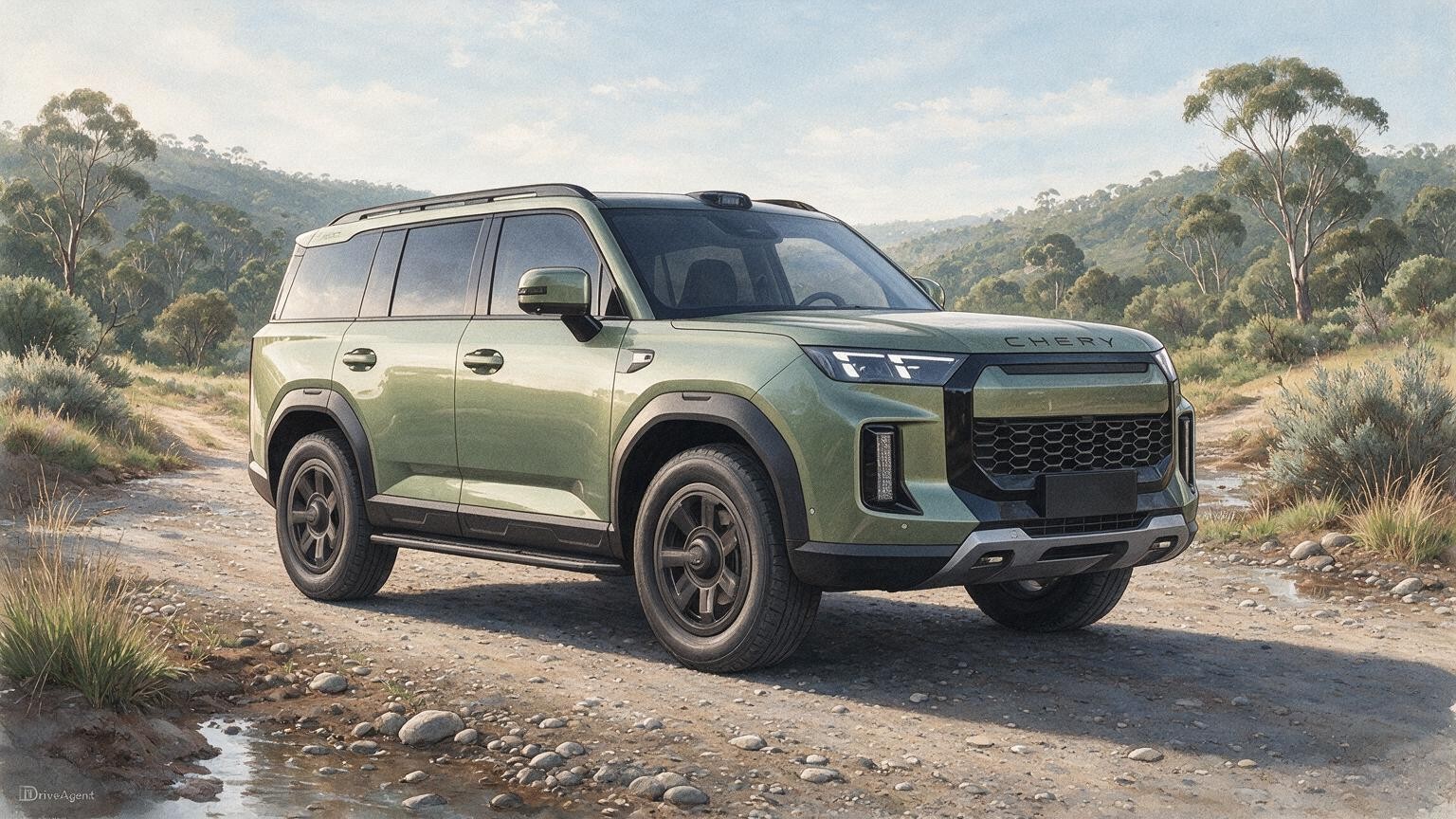 DriveAgent illustration of the Chery Tiggo X7