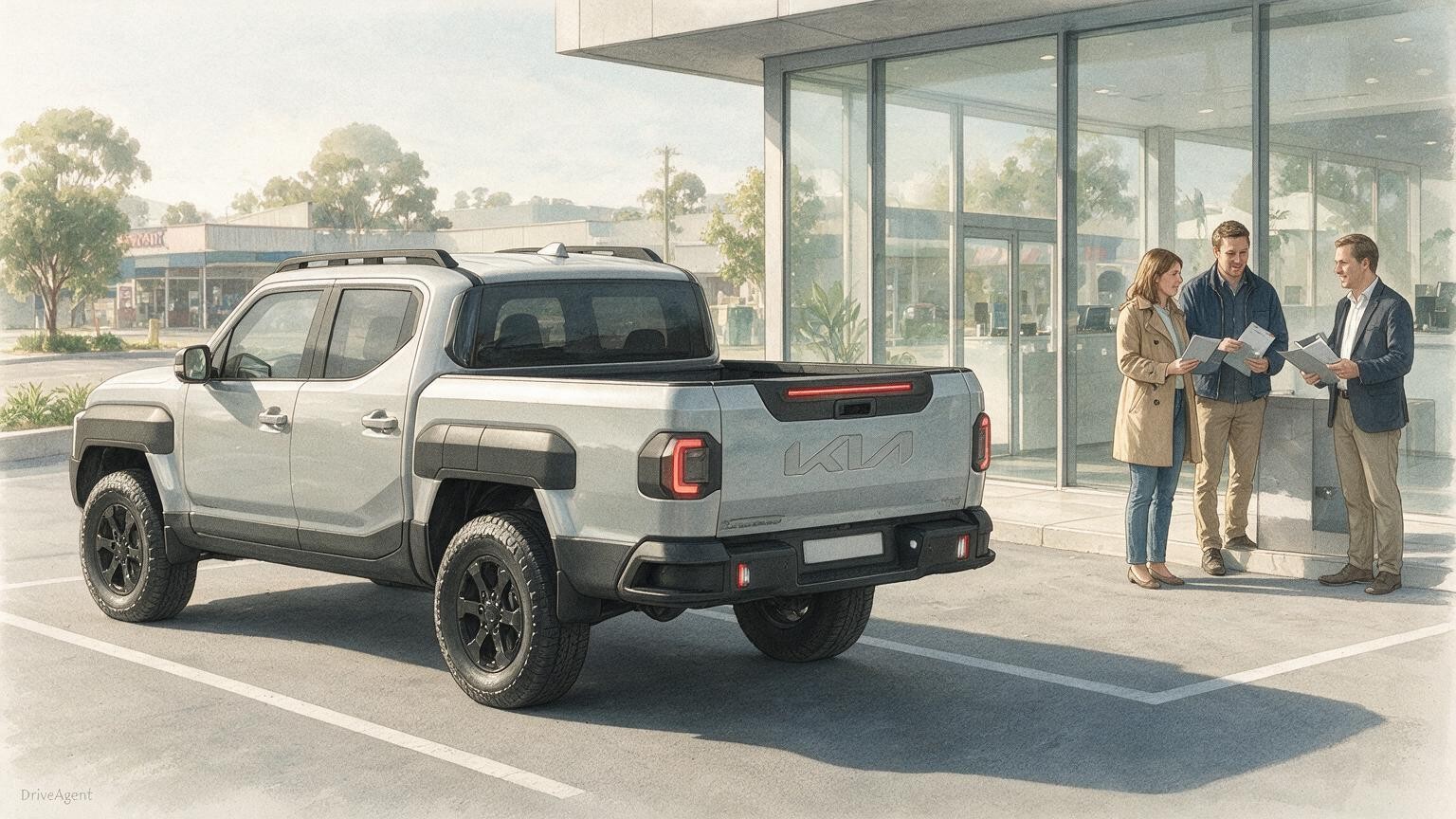 DriveAgent illustration of the Kia Tasman