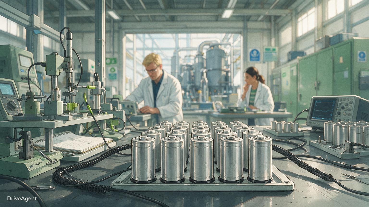 Concept illustration for: Changan and CATL commit to 75 GWh battery expansion with solid-state and sodium-ion development