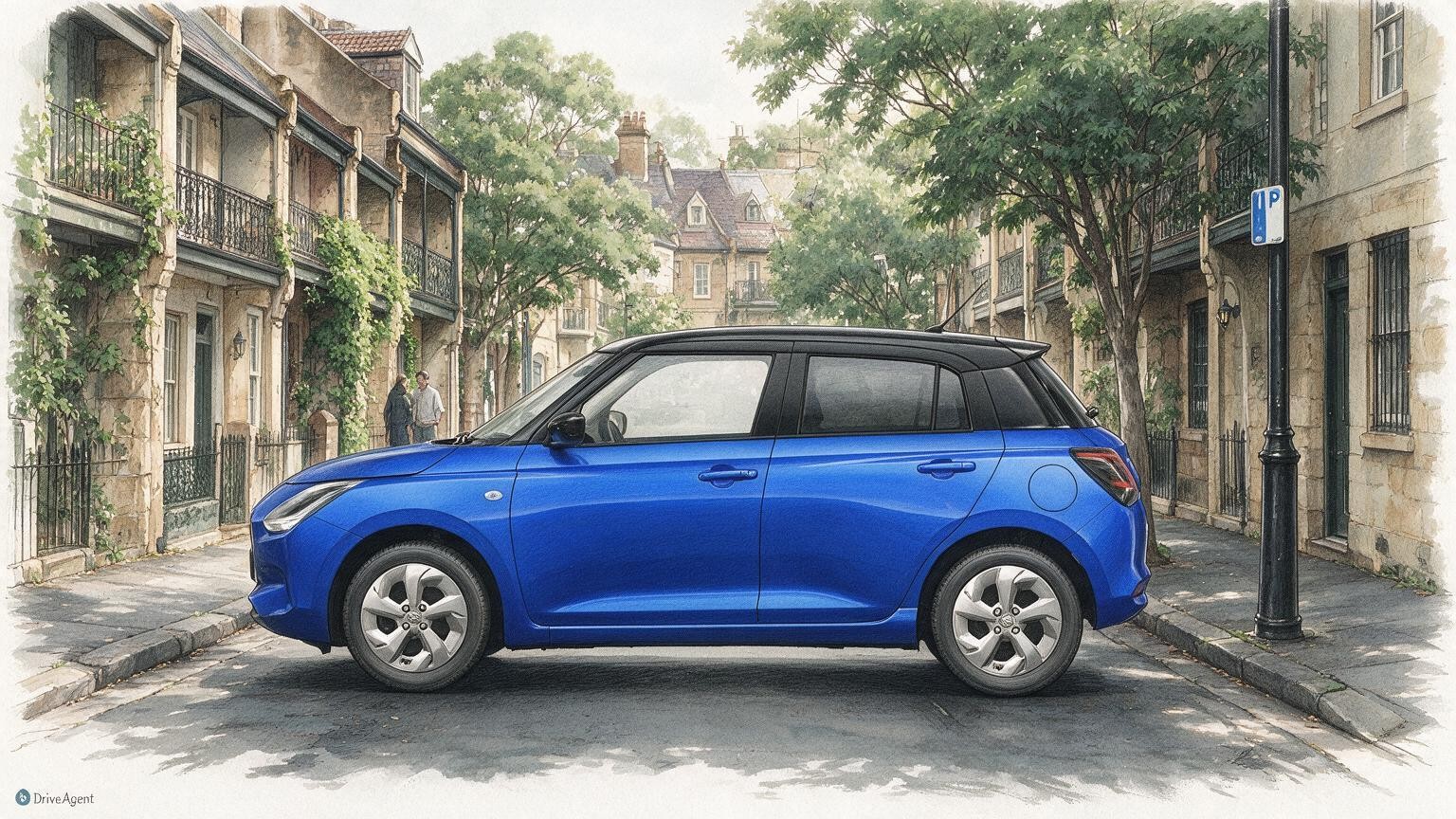 DriveAgent illustration of the Suzuki Swift Hybrid GLX