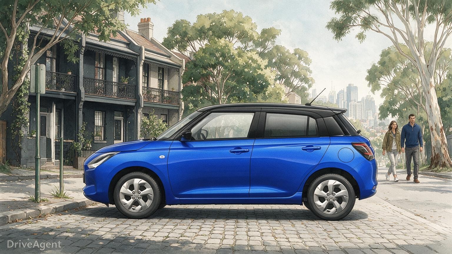 DriveAgent illustration of the Suzuki Swift Hybrid GLX