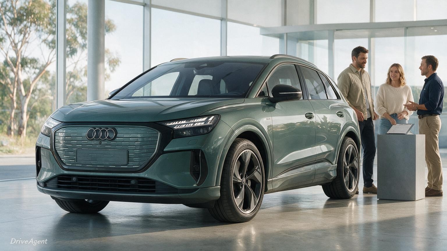 DriveAgent illustration of the Audi Q4 e-tron