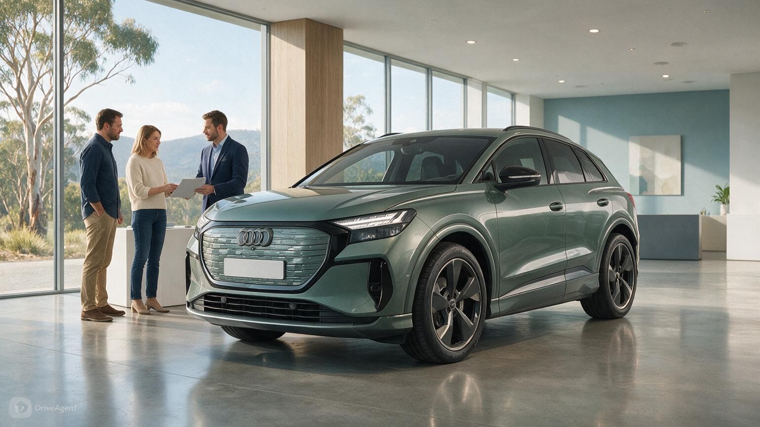 DriveAgent illustration of the Audi Q4 e-tron
