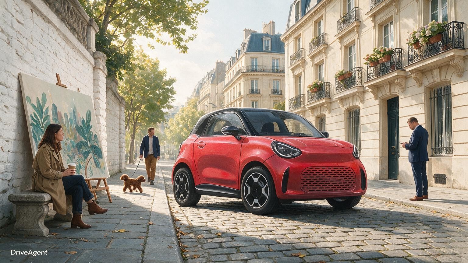AI editorial illustration of the Smart #2