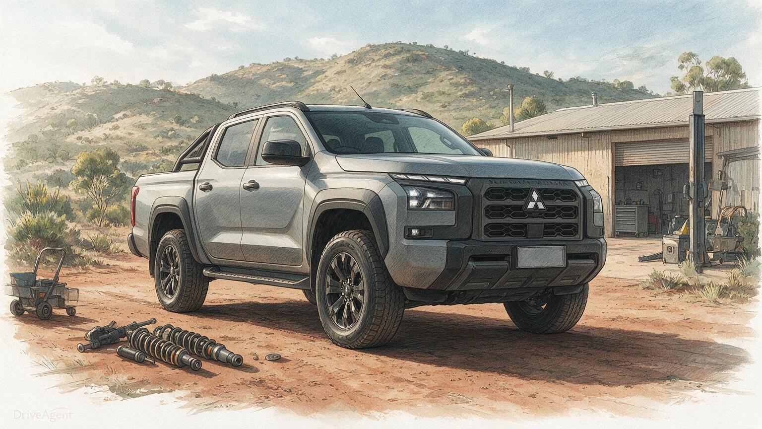 DriveAgent illustration of the Mitsubishi Triton Raider