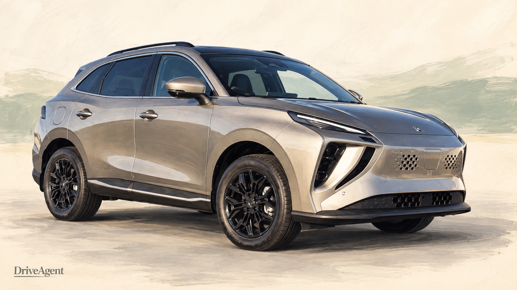 Editorial illustration of Forthing Taikon 5 SUV.