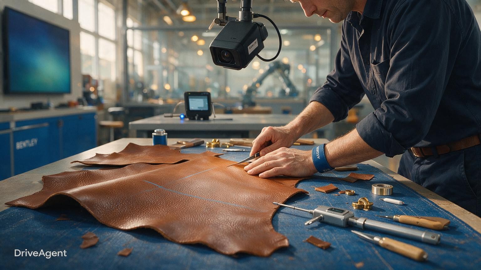Concept illustration for: Bentley says AI will support, not replace, its craftspeople