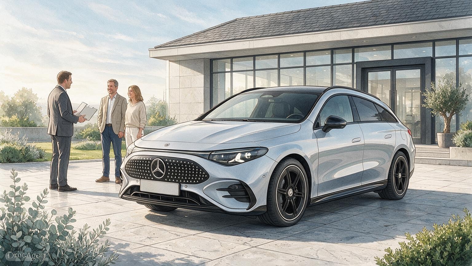 DriveAgent illustration of the Mercedes-Benz CLA