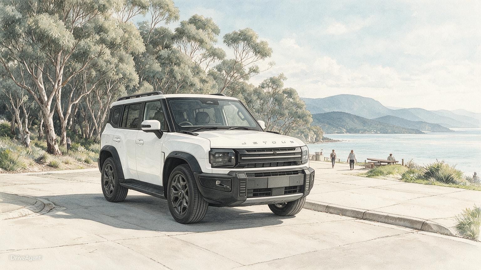 DriveAgent illustration of the Jetour T2