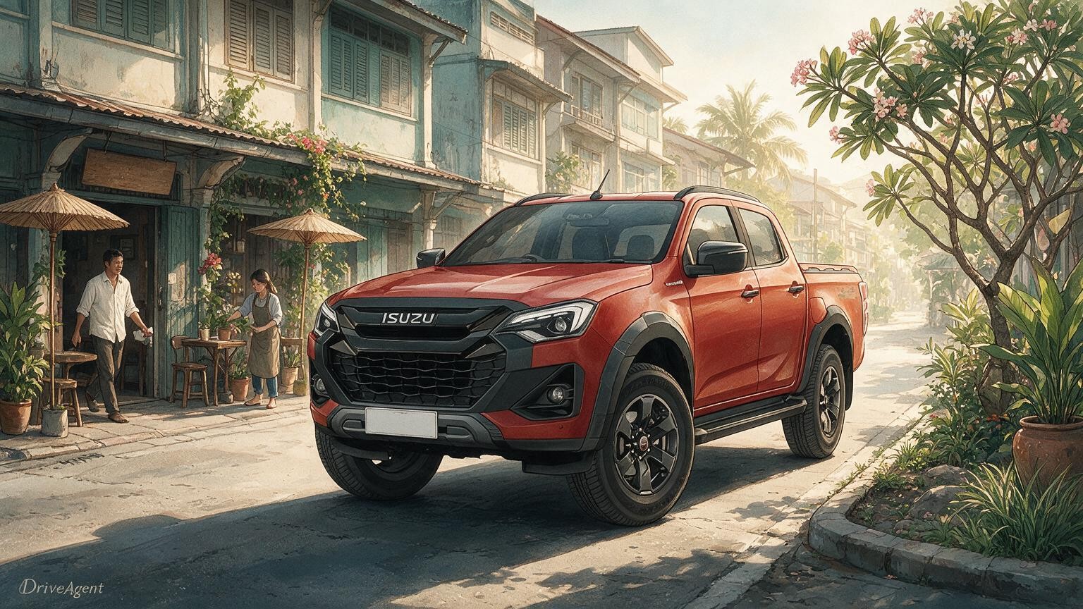 DriveAgent illustration of the Isuzu D-Max V-Cross