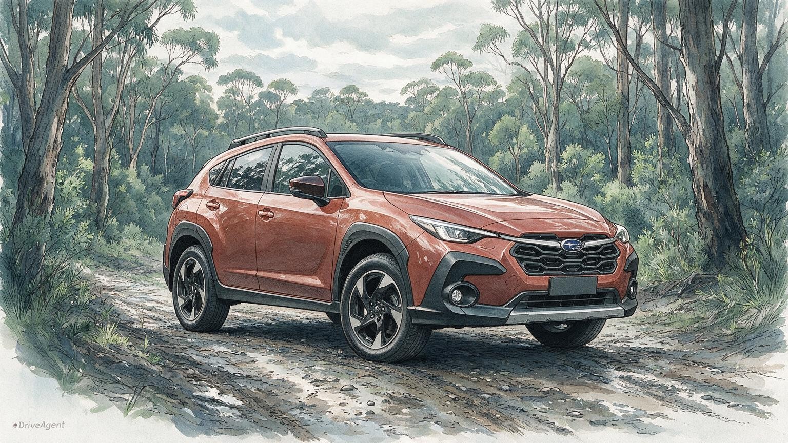 DriveAgent illustration of the Subaru Crosstrek Hybrid