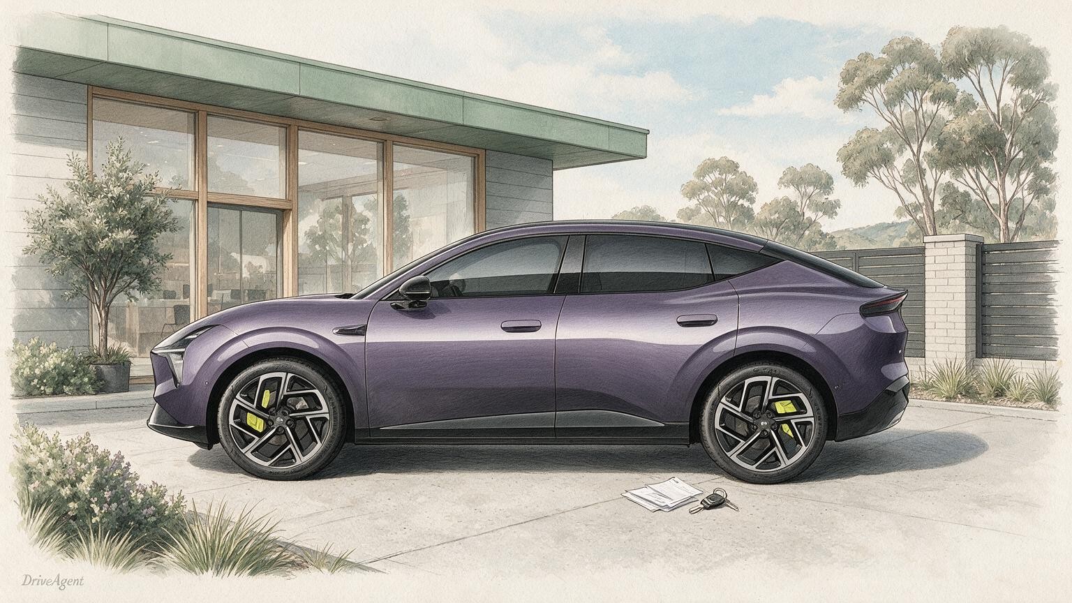AI editorial illustration of a XPENG L03